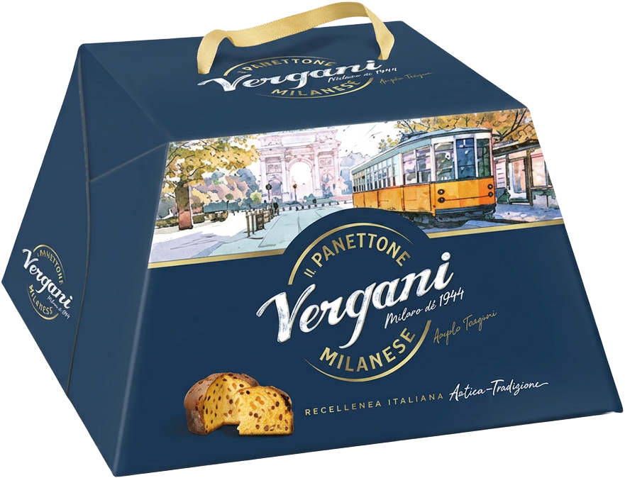 Panettone Classico von Vergani, 750 g Packung